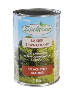 Lakier zewnętrzny do tarasów, płotów, pergoli SPEKTRUM "Szlachetny machoń" 1litr - Oczka wodne - miniaturka - grafika 1