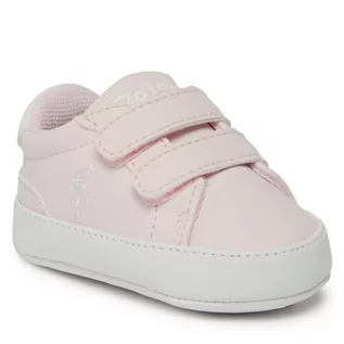 Buty dla dziewczynek - Sneakersy Polo Ralph Lauren RL100748 LT PINK SMOOTH W/ WHITE PP - grafika 1