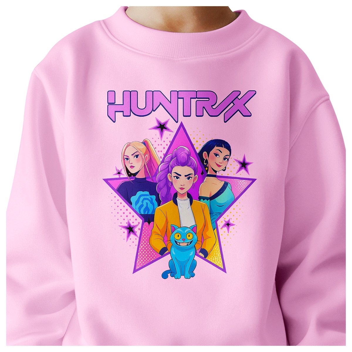 BLUZA DZIECIĘCA KPOP DEMON HUNTERS HUNTRIX 134-140 BAWEŁNIANA JAKOŚĆ