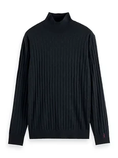 Scotch & Soda Sweter w kolorze granatowym - Swetry męskie - miniaturka - grafika 1