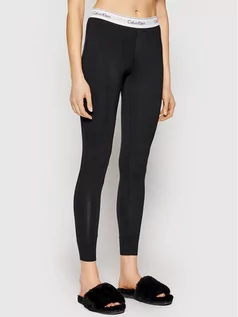 Spodnie damskie - Calvin Klein Underwear Legginsy 0000D1632E Czarny Slim Fit - grafika 1