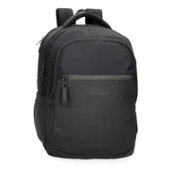 Torby na laptopy - Pepe Jeans Sail up Plecak na laptopa z podwójną komorą na laptopa 15,6 cala Czarny 30 x 42 x 14,5 cm Poliester i PU 18,27 l by Joumma Bags, Czarny (Black), Talla única, dwukomorowy plecak na laptopa - miniaturka - grafika 1