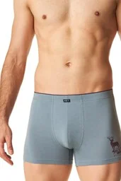 Bokserki męskie bawełniane w jasnej kolorystyce MXH 602 Key - Majtki męskie - miniaturka - grafika 1