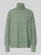 Swetry damskie - Golf o kroju regular fit z bocznymi rozcięciami model ‘DOFFY’ - miniaturka - grafika 1