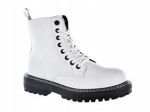 Buty Damskie Trapery Big Star Kk274539 Białe R.38 - Botki damskie - miniaturka - grafika 1