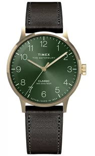 Zegarek Zegarek Timex TW2W75900 Waterbury Classic 40mm Leather Strap - Zegarki męskie - miniaturka - grafika 1