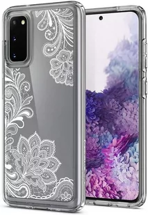 Spigen Etui Ciel Galaxy S20 białe kwiaty 8809685626619 - Etui i futerały do telefonów - miniaturka - grafika 1