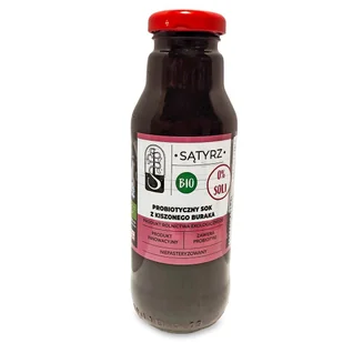 Probiotyczny sok bez soli z kiszonego buraka BIO 300 ml - Soki i napoje niegazowane - miniaturka - grafika 1