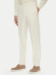 BOSS Chinosy C-Perin 50544005 Écru Relaxed Fit - Spodnie męskie - miniaturka - grafika 1