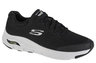 Sneakersy męskie - Skechers Arch Fit 232040-BKW męskie sneakersy czarne - miniaturka - grafika 1