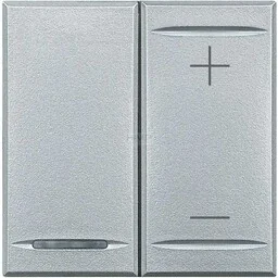Legrand AXOLUTE Ściemniacz przyciskowy 40-600VA 2 moduły aluminium HC4410 HC4410 - Wyłączniki światła i elektryczne - miniaturka - grafika 1