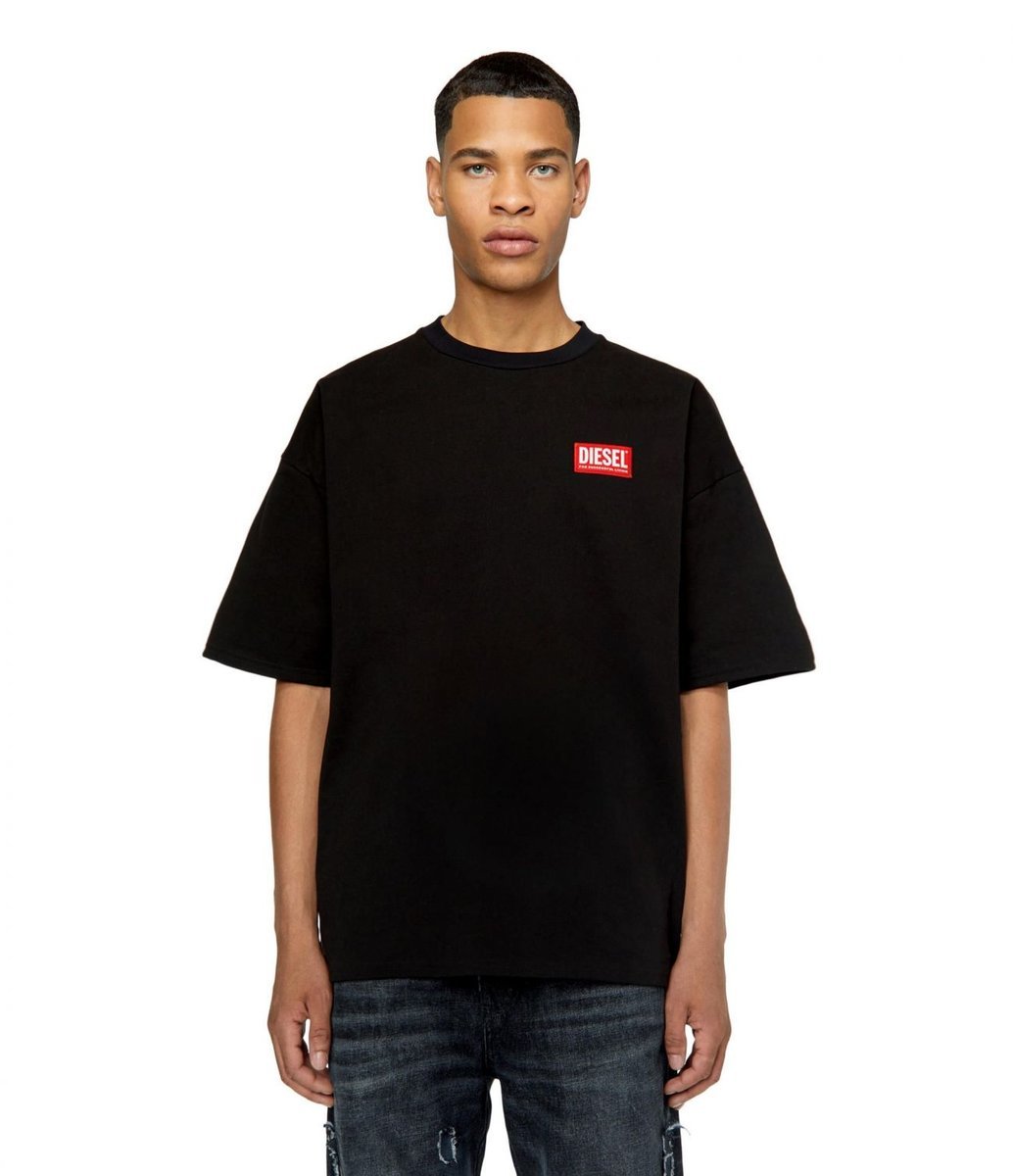 t-shirt uomo diesel a11593 0niar t-nlabel-l1 9xx