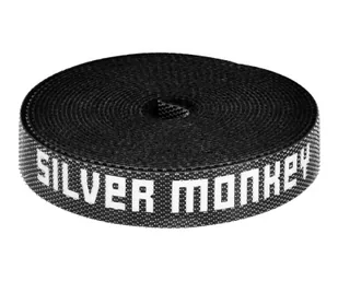 Silver Monkey Silver Monkey Rzep do kabli 3m czarny - Maskownice do kabli - miniaturka - grafika 1