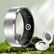 Smartband - Smart Ring Fitness Tracker krokomierz Yd Life srebrny rozmiar #10 - miniaturka - grafika 1