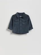 Bluzki dla niemowląt - Reserved - Bawełniana koszula - ciemnoszary - miniaturka - grafika 1