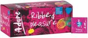 Prezerwatywy - Pasante prezerwatywy Adore Ribbed 1 sztuka - miniaturka - grafika 1