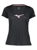 Koszulki i topy damskie - Mizuno Koszulka sportowa "Impulse Core" w kolorze czarnym - miniaturka - grafika 1