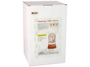 Świąteczna Ozdoba W Kopule Dekoracja Śnieg Mikołaj Czerwona - Ozdoby bożonarodzeniowe - miniaturka - grafika 5