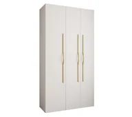 Szafy - Szafa trzydrzwiowa Como 2 130 gł.50 biały+złoty - miniaturka - grafika 1