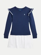 Sukienki i spódniczki dla dziewczynek - Polo Ralph Lauren Sukienka codzienna 313957742001 Granatowy Regular Fit - miniaturka - grafika 1