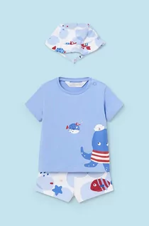 Dresy i komplety dla chłopców - Mayoral Newborn komplet niemowlęcy kolor niebieski - grafika 1