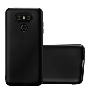 Pokrowiec Do LG G6 w METALLIC CZARNY Etui TPU Silikon Obudowa Ochronny Case Cover Cadorabo - Etui i futerały do telefonów - miniaturka - grafika 1