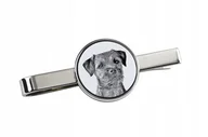 Spinki do mankietów i krawatów - Border Terrier - spinka do krawata z psem, personalizowany klips do krawata - miniaturka - grafika 1