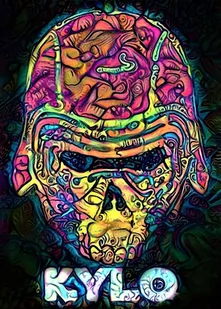 Plakat, PsychoSkulls, Kylo Ren, Star Wars Gwiezdne Wojny, 30x40 cm - Plakaty - miniaturka - grafika 1