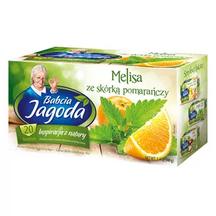 Herbatka owocowo - ziołowa Babcia Jagoda Melisa z pomarańczą 20 torebek - Herbata - miniaturka - grafika 1