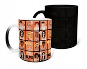 Kubki - KUBEK MAGICZNY Z NADRUKIEM- PREZENT ORANGE BLACK RÓŻNE WZORY DO WYBORU+IMIĘ - miniaturka - grafika 1