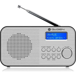 GoGEN DAB 300 N Srebrny - Radia - miniaturka - grafika 1