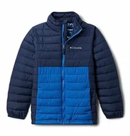Kurtki i płaszcze dla chłopców - Columbia Powder Lite Boys kurtka dla chłopców niebieski Collegiate Navy, Helle Indigo XL - miniaturka - grafika 1
