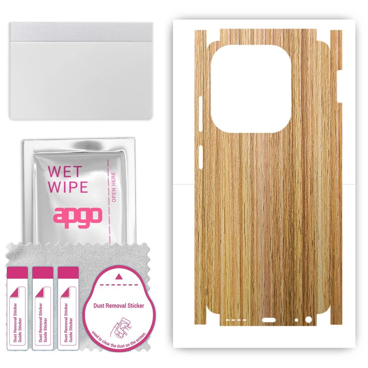 Folia naklejka skórka strukturalna na TYŁ+BOKI do Infinix Hot 40i - Drewno Dąb Miodowy - apgo SKINS