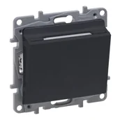 Kostki, złączki, wtyczki - Legrand Łącznik hotelowy Niloe Selection 762286 antracyt - miniaturka - grafika 1