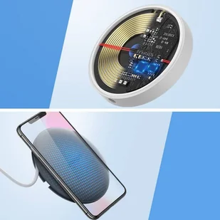 Ugreen bezprzewodowa ładowarka Qi 10 W do telefonu słuchawek + kabel USB szary (60278) - Kable USB - miniaturka - grafika 8