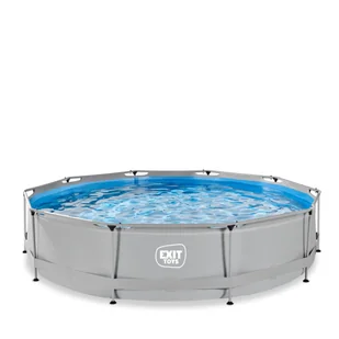 Exit Basen ogrodowy stelażowy 360x76 cm - Szary - Baseny ogrodowe Exit Basen ogrodowy stelażowy 360x76 cm - Szary - Baseny ogrodowe - miniaturka - grafika 1