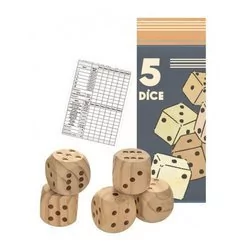 Egmont Toys Duże drewniane kości do gry 5 szt. | Toys toyki_5420023039750 - Puzzle - miniaturka - grafika 1