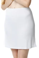 Bielizna nocna - Krótka Gładka Półhalka Linda 56 Biały - miniaturka - grafika 1