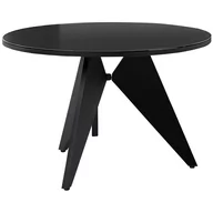 Stoły ogrodowe - Stół ogrodowy okrągły ⌀110 cm czarny OLMETTO - miniaturka - grafika 1