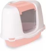 Kuwety dla kotów - RHR Concepyts BV PETMAX Kuweta zamykana corner Ella różowy 55x42cm - miniaturka - grafika 1