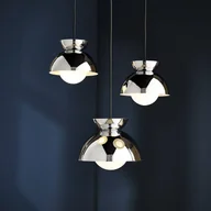 Lampy sufitowe - Lampa wisząca FRANDSEN Butterfly, kolor chrom, Ø 21 cm - miniaturka - grafika 1