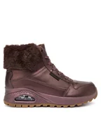 Botki damskie - Skechers Botki Uno Rugged 167821/BRN Brązowy - miniaturka - grafika 1
