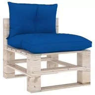 Poduszki na krzesła - vidaXL vidaXL Poduszki na sofę z palet, 2 szt., kobaltowoniebieskie, tkanina - miniaturka - grafika 1
