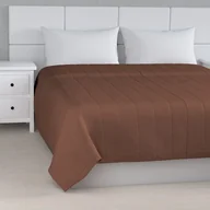 Narzuty - Dekoria Narzuta pikowana w pasy brązowy szer.260 × dł.210 cm Loneta 500-133-09 - miniaturka - grafika 1