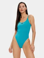Stroje kąpielowe - Calvin Klein Swimwear Strój kąpielowy KW0KW02341 Niebieski - miniaturka - grafika 1