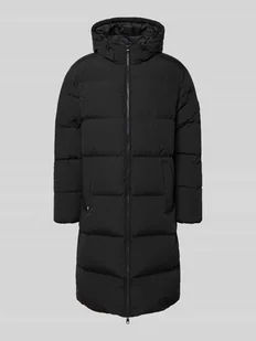 Płaszcz puchowy o kroju regular fit z naszywką z logo - Płaszcze męskie - miniaturka - grafika 1