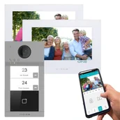 Wideodomofony - Wideodomofon dwurodzinny VIDOS ONE IP S2402-N Monitory 7 WiFi aplikacja - miniaturka - grafika 1