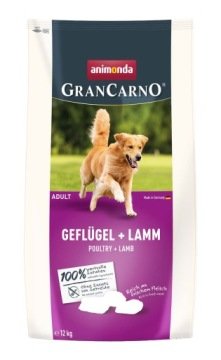 animonda GranCarno Adult, drób i jagnięcina - 12 kg