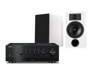 Yamaha R-N800A (czarny) + Tesi 3 (biały) - Zestawy stereo - miniaturka - grafika 1