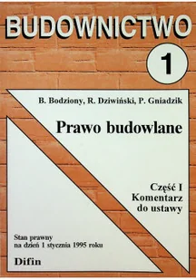 Budownictwo I Prawo budowlane Część I - Książki o kulturze i sztuce - miniaturka - grafika 1